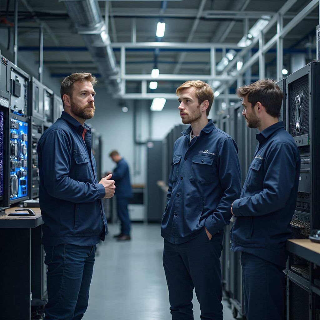 Команда PC-Master на фоні сервісного центру